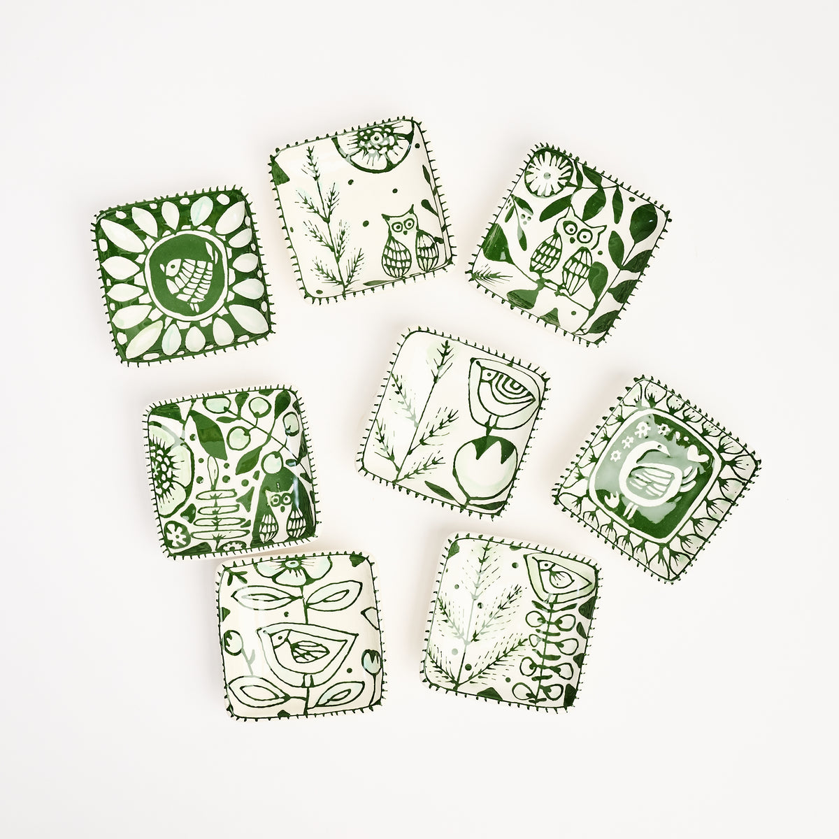 Stephanie Verdun Little Square Dish on a white background at Addison West