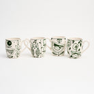 Stephanie Verdun Barrel Mug in Dark Green on a white background at Addison West
