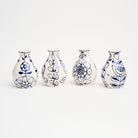 Stephanie Verdun Pear Vase in Blue & French Blue on a white background at Addison West