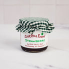Sidehill Farm Strawberry Jam on a kitchen counter at Addison West