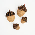 Large Light Brown Resin Acorn With Pinecone Top on a white background at Addison West