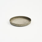 Crimped Steel Saucer on a white background at Addison West