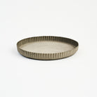 Crimped Steel Saucer on a white background at Addison West