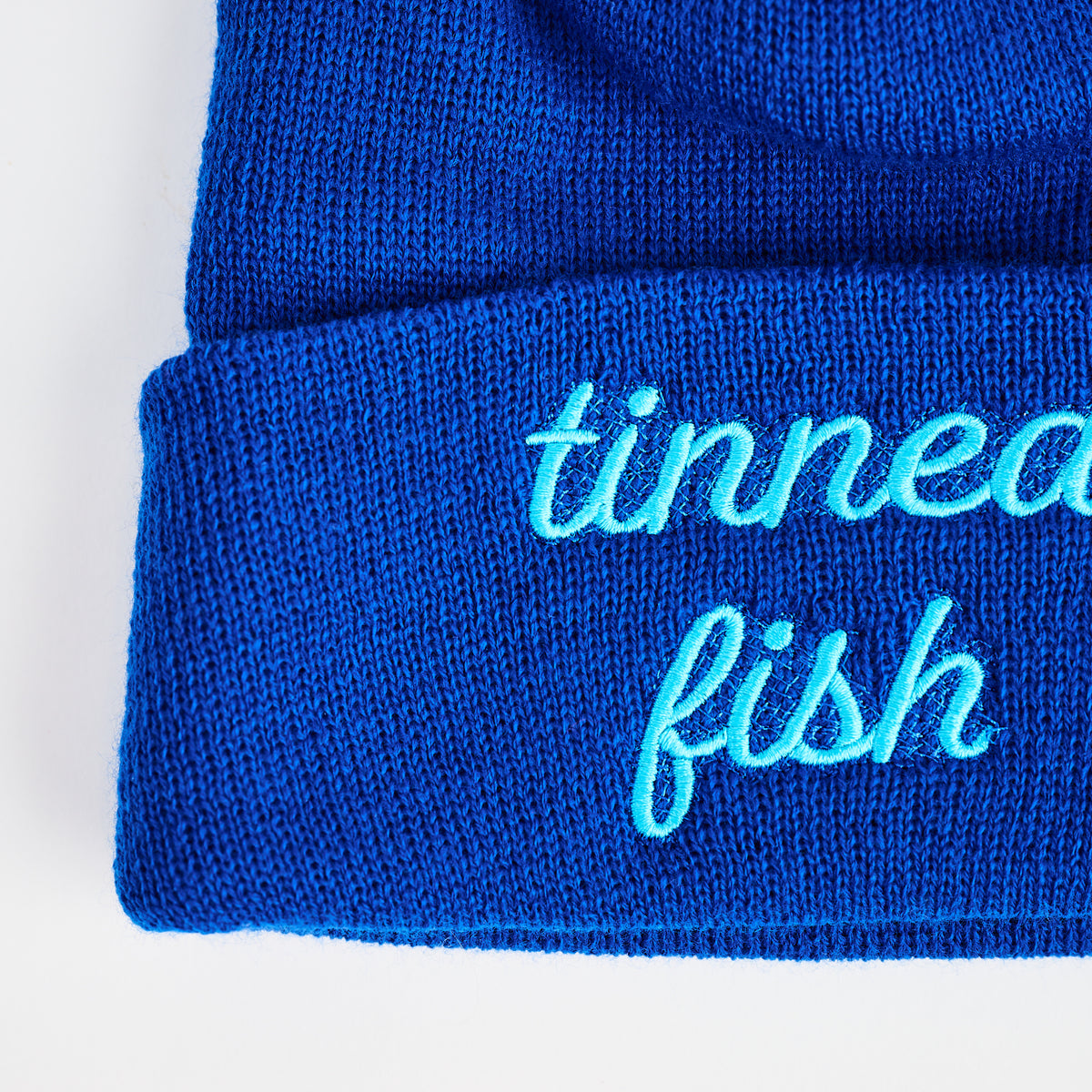 Tinned Fish Beanie on a white background at Addison West