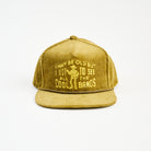 Cool Bands Trucker Hat in Olive on a white background at Addison West