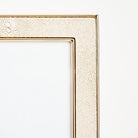 4" x 6" Cream Shagreen Picture Frame on a white background at Addison West