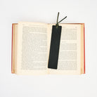 Genuine Leather Bookmark in Green on a white background at Addison West