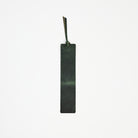 Genuine Leather Bookmark in Green on a white background at Addison West