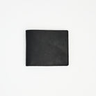 Leather Wallet Bifold Wallet in Black on a white background at Addison West
