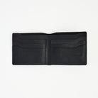 Leather Wallet Bifold Wallet in Black on a white background at Addison West
