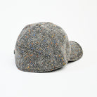 Wool Baseball Cap in Gray Herringbone on a white background at Addison West