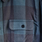 Warren Six Season Flannel in Deepwater on a white background at Addison West