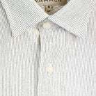 Warren Windsor Button Down in White Stripe on a white background at Addison West