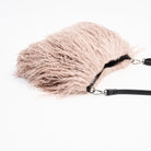 Jasmin Muff Bag in Stucco Sand on a white background at Addison West