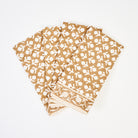 Charlotte Caramel Napkins, Set of 4 on a white background at Addison West