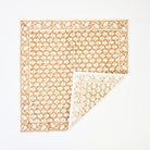 Charlotte Caramel Napkins, Set of 4 on a white background at Addison West