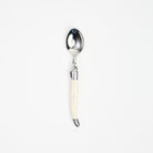 Laguiole Coffee Spoon in Ivory on a white background at Addison West