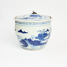 Blue & White Landscape Ginger Jar on a white background at Addison West