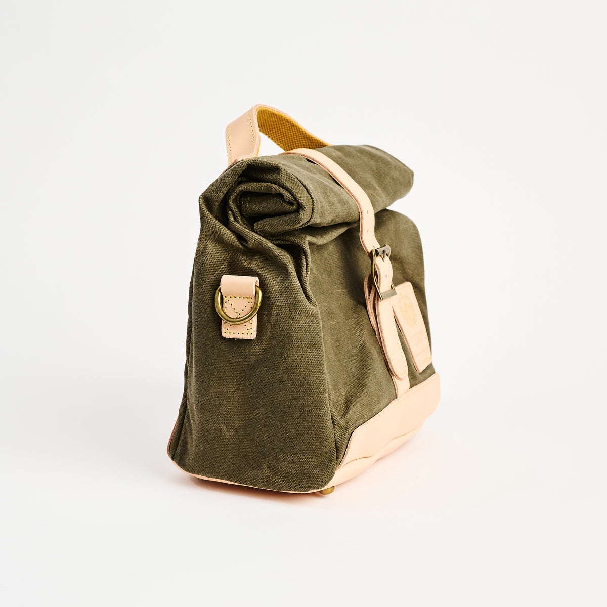 Insulated Field Bag in Olive on a white background at Addison West