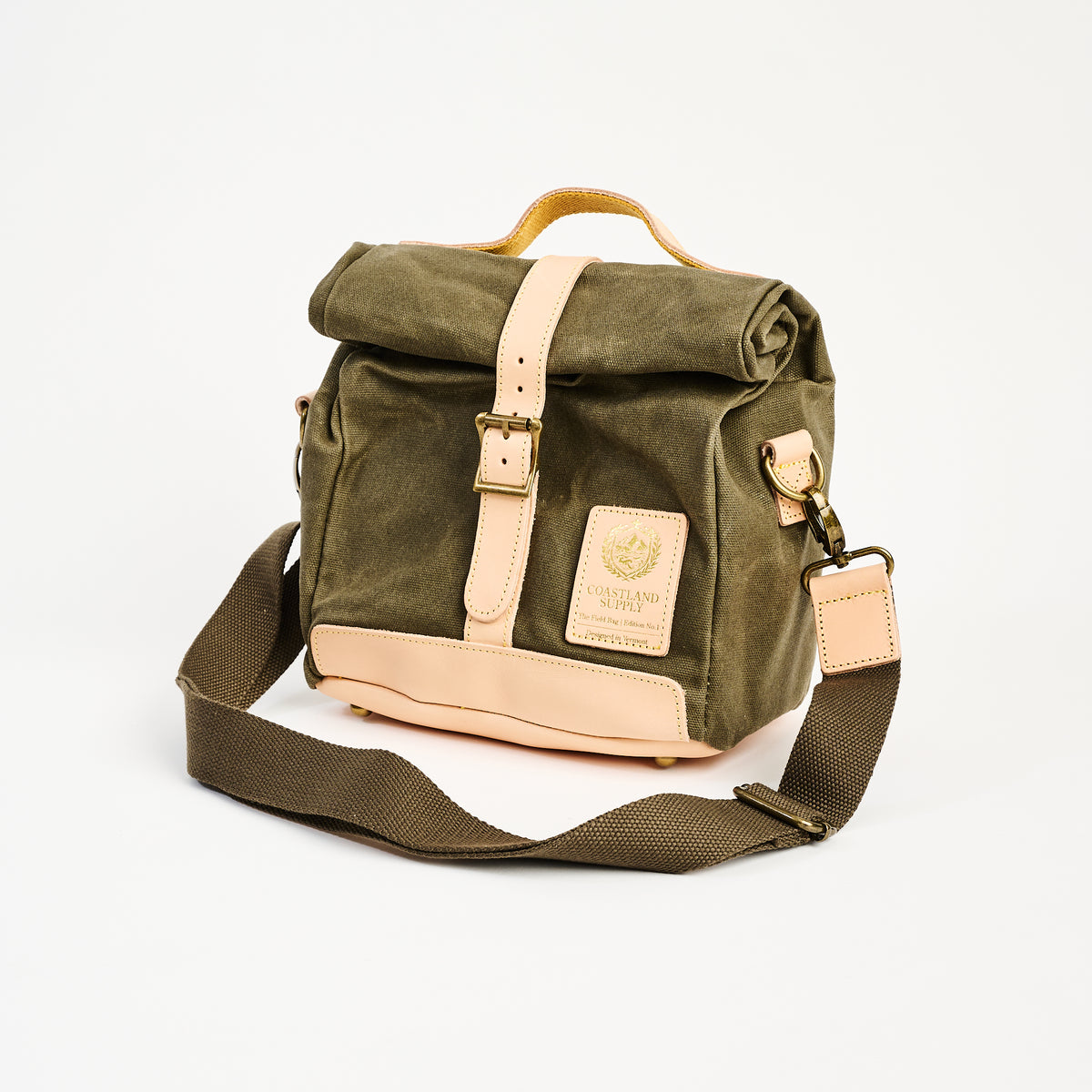 Insulated Field Bag in Olive on a white background at Addison West