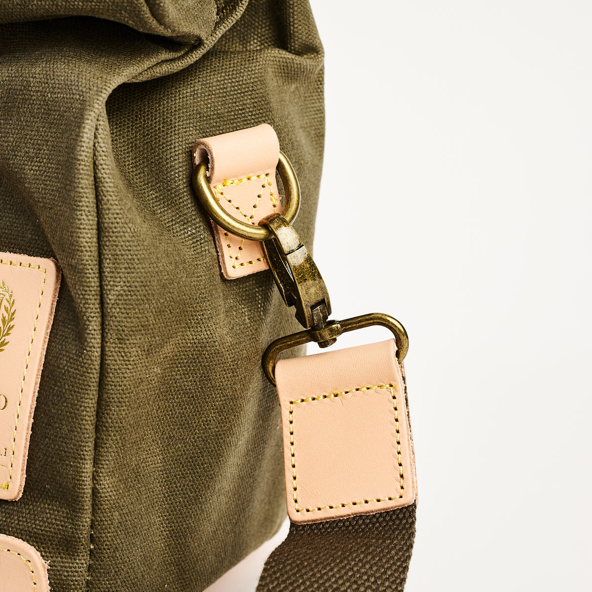 Insulated Field Bag in Olive on a white background at Addison West