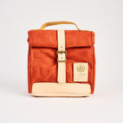 Insulated Field Bag in Hunter Orange on a white background at Addison West