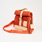 Insulated Field Bag in Hunter Orange on a white background at Addison West