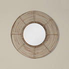 Beehive Round Mirror on a beige background at Addison West