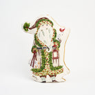 Woodland Santa Throw Pillow on a white background at Addison West