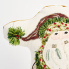Woodland Santa Throw Pillow on a white background at Addison West
