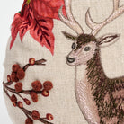 Holiday Stag Throw Pillow on a white background at Addison West