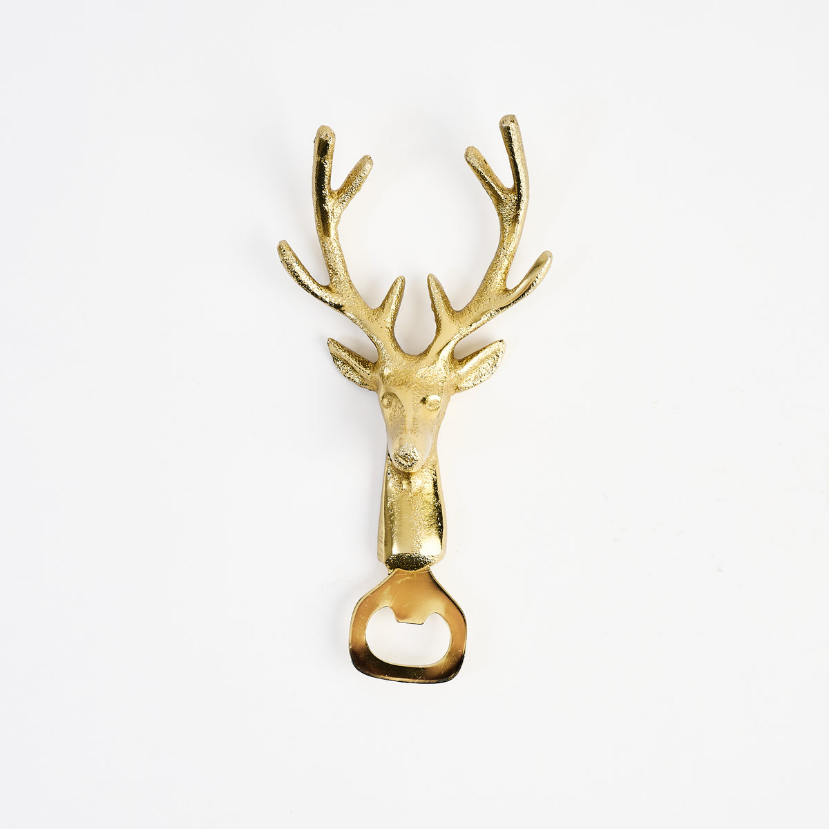 Stag Head Bottle Opener on a white background at Addison West