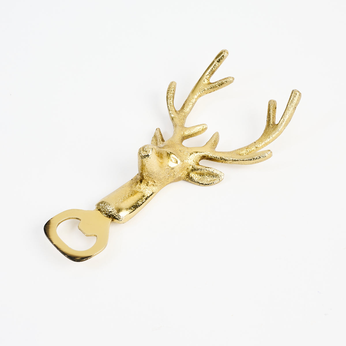 Stag Head Bottle Opener on a white background at Addison West