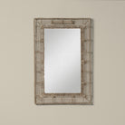 Beehive Rectangular Mirror on a beige background at Addison West