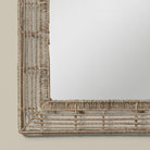 Close up of Beehive Rectangular Mirror on a beige background at Addison West