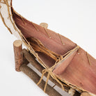 Vintage 22" Birchbark Canoe in Stand on a white background at Addison West