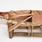 Vintage 22" Birchbark Canoe in Stand on a white background at Addison West
