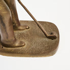 Vintage Brass Golfer on a white background at Addison West