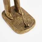 Vintage Brass Golfer on a white background at Addison West