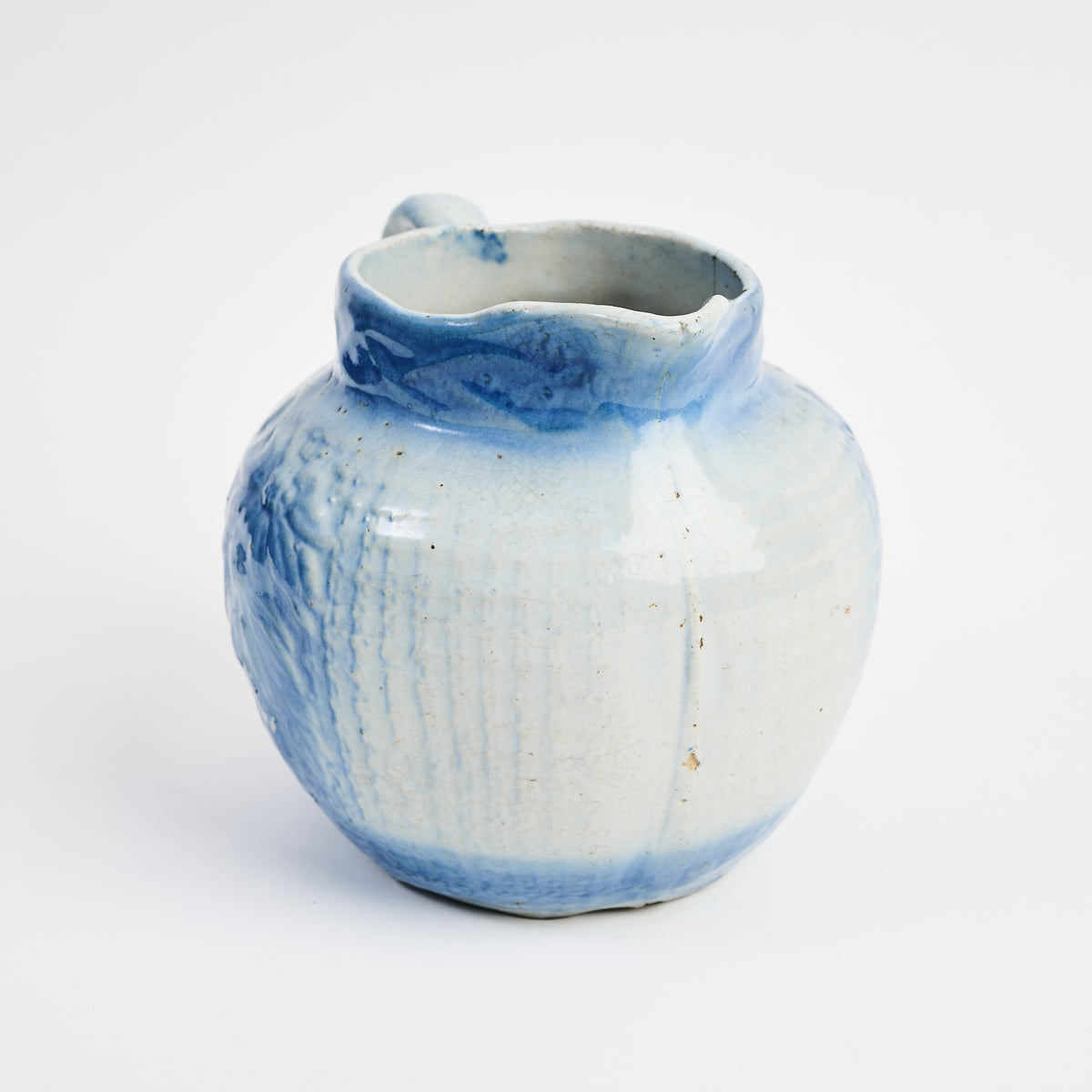 Vintage Wide Mouth Pitcher on a white background at Addison West