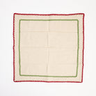 Holiday Ric Rac Trim Napkins, Set of 4 on a white background at Addison West