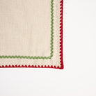 Holiday Ric Rac Trim Table Runner on a white background at Addison West