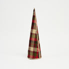 Tartan Plaid Christmas Trees on a white background at Addison West