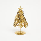 Gold Floral Christmas Tree on a white background at Addison West