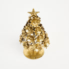 Gold Floral Christmas Tree on a white background at Addison West