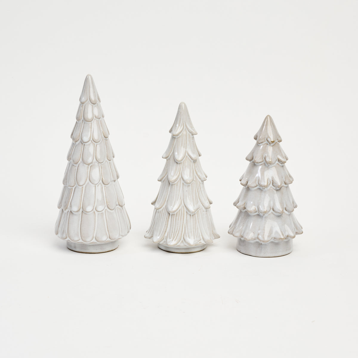 Snowdrift Ceramic Trees on a white background at Addison West