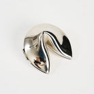 Silver Fortune Cookie Keepsake Box on a white background at Addison West