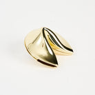 Gold Silver Fortune Cookie Keepsake Box on a white background at Addison West