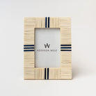 Light and Lapis Picture Frame on a white background at Addison West