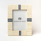 Light and Lapis Picture Frame on a white background at Addison West